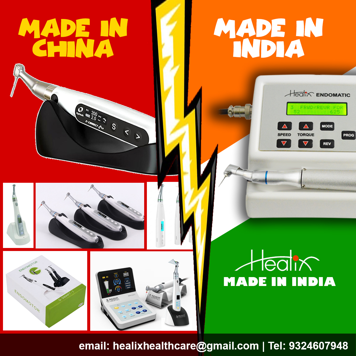 Made in India Endomotor vs China Endomotor